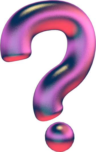 3D Airbrushed Question Mark